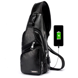 Cross-Body Bag with USB Charging Socket