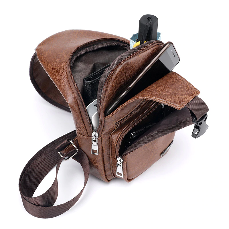 Cross-Body Bag with USB Charging Socket